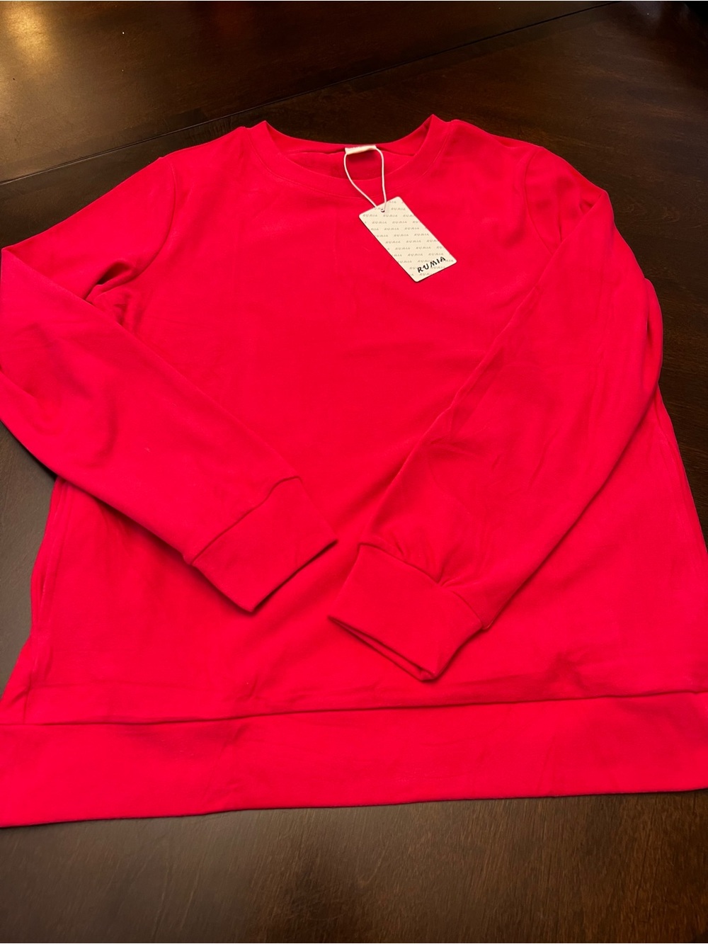 Vibrant Hot Pink Crewneck Sweatshirt with Tag